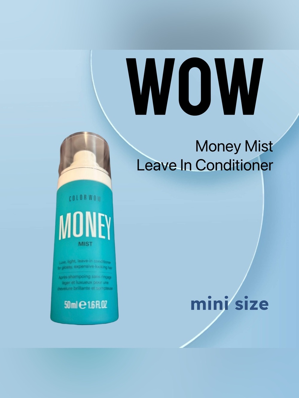 🇺🇸🆕NWOB COLOR WOW |MINI| Shine and Repair - Money Mist Leave In Conditioner